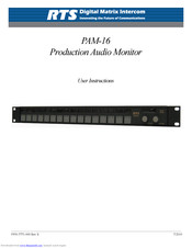 RTS PAM-16 User Instructions
