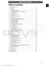 Odys TV 700-R Operating Instructions Manual