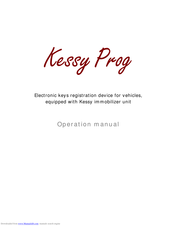 Mehaco Kessy Prog Operation Manual