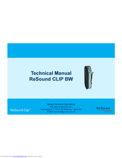 ReSound CP3BW-PVI Technical Manual