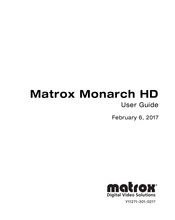 Matrox Monarch HD User Manual
