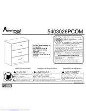Ameriwood HOME 5403026PCOM Assembly Manual