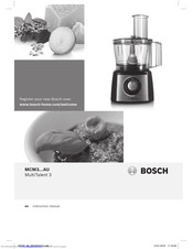 Bosch MCM3...AU Instruction Manual