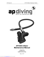 AP Diving APV300 Maintenance Manual
