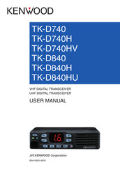 Kenwood TK-D840HU User Manual