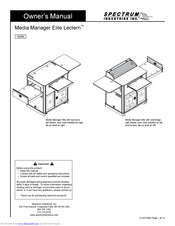 Spectrum Media Manager Elite Lectern 55258 Owner's Manual