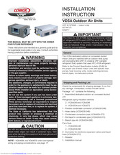 Lennox VOSA048S4 Installation Instruction