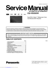 Panasonic CQ-VD5505W Service Manual