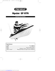 Pro Boat Riptide EP RTR Instruction Manual