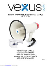 Vexus Audio MEG040 Instruction Manual
