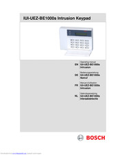Bosch IUI-UEZ-BE1000s Operating Manual