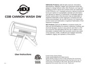 ADJ COB CannOn Wash DW User Instructions