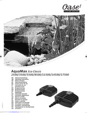 Oase AquaMax Eco Classic 2500 Operating Instructions Manual
