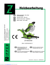 Zipper Mowers ZI-KGS250 Operation Manual