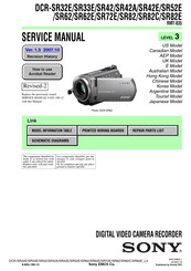 Sony DCR-SR32E/SR33E/SR42/SR42A/SR42E/SR52E/SR62/SR62E/SR72E/SR82/SR82C/SR82E Service Manual