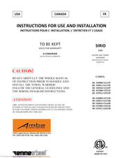 Amba RL 545016-S2142P Instructions For Use And Installation