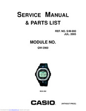 Casio BGX-260 Service Manual & Parts List