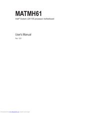 Gigabyte MATMH61 User Manual