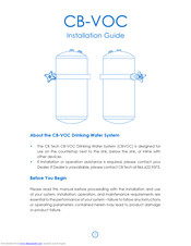 CB Tech CB-VOC Installation Manual