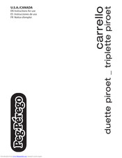 Peg-Perego duette Instructions For Use Manual