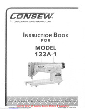 Consew 133A-1 Instruction Book