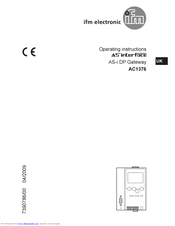 IFM Electronic AC1376 Operating Instructions Manual