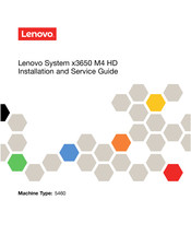 Lenovo System x3650 M4 HD Installation And Service Manual