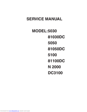 Janome DC3100 Service Manual
