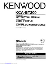 Kenwood KCA-BT200 Instruction Manual