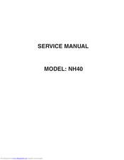 Janome NH40 Service Manual