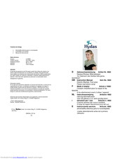 Hydas LH-885B Instruction Manual