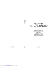iwc IW3794 Operating Instructions Manual
