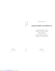 iwc IW3290 Operating Instructions Manual