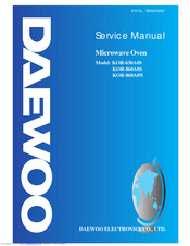Daewoo KOR-860A0S Service Manual