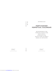 iwc IW3921 Operating Instructions Manual