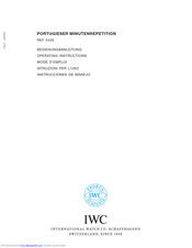 iwc IW5449 Operating Instructions Manual