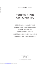 iwc IW3565 Operating	 Instruction