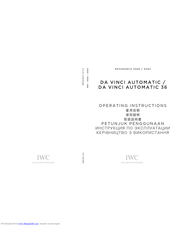 iwc IW4583 Operating Instructions Manual
