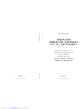 iwc IW3817 Operating Instructions Manual