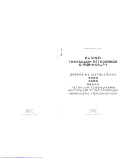 iwc IW3931 Operating Instructions Manual