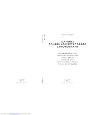iwc IW3931 Operating Instructions Manual