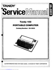 Tandy 26-3803 Service Manual