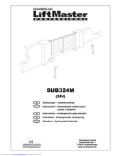Chamberlain SUB324M Instructions Manual