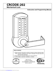 Cal-Royal CRCODE-202 Instruction And Programming Manual