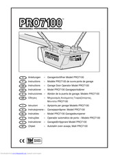 Chamberlain PRO7100 Instructions Manual