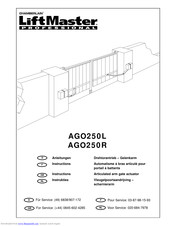 Chamberlain AGO250L Instructions Manual
