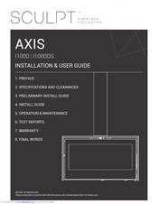 Sculpt AXIS 1000ds Installation & User Manual