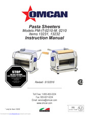 Omcan PM-IT-0210 Instruction Manual