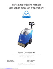 Dustbane Power Clean 900 XT Parts & Operation Manual