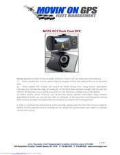 Movin' On GPS MOSS-DC2 User Manual
